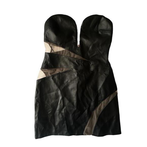 Lamarque GARBINA LEATHER DRESS NWT Small - Picture 5 of 10